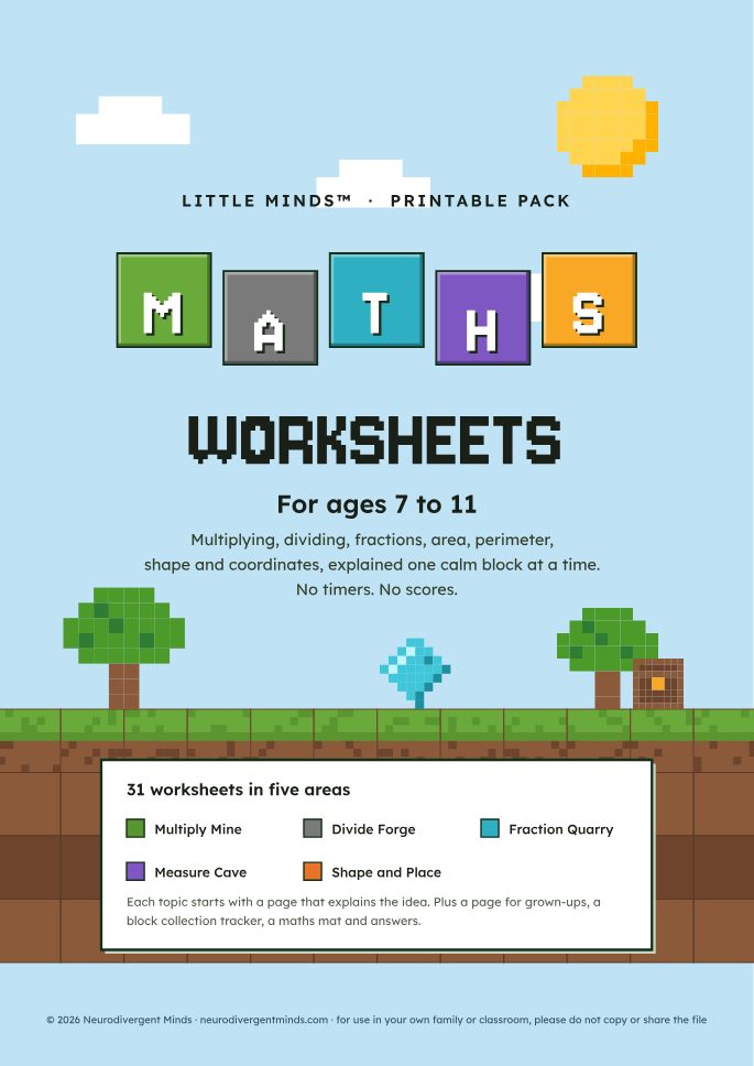 Maths worksheets for ages 7 to 11